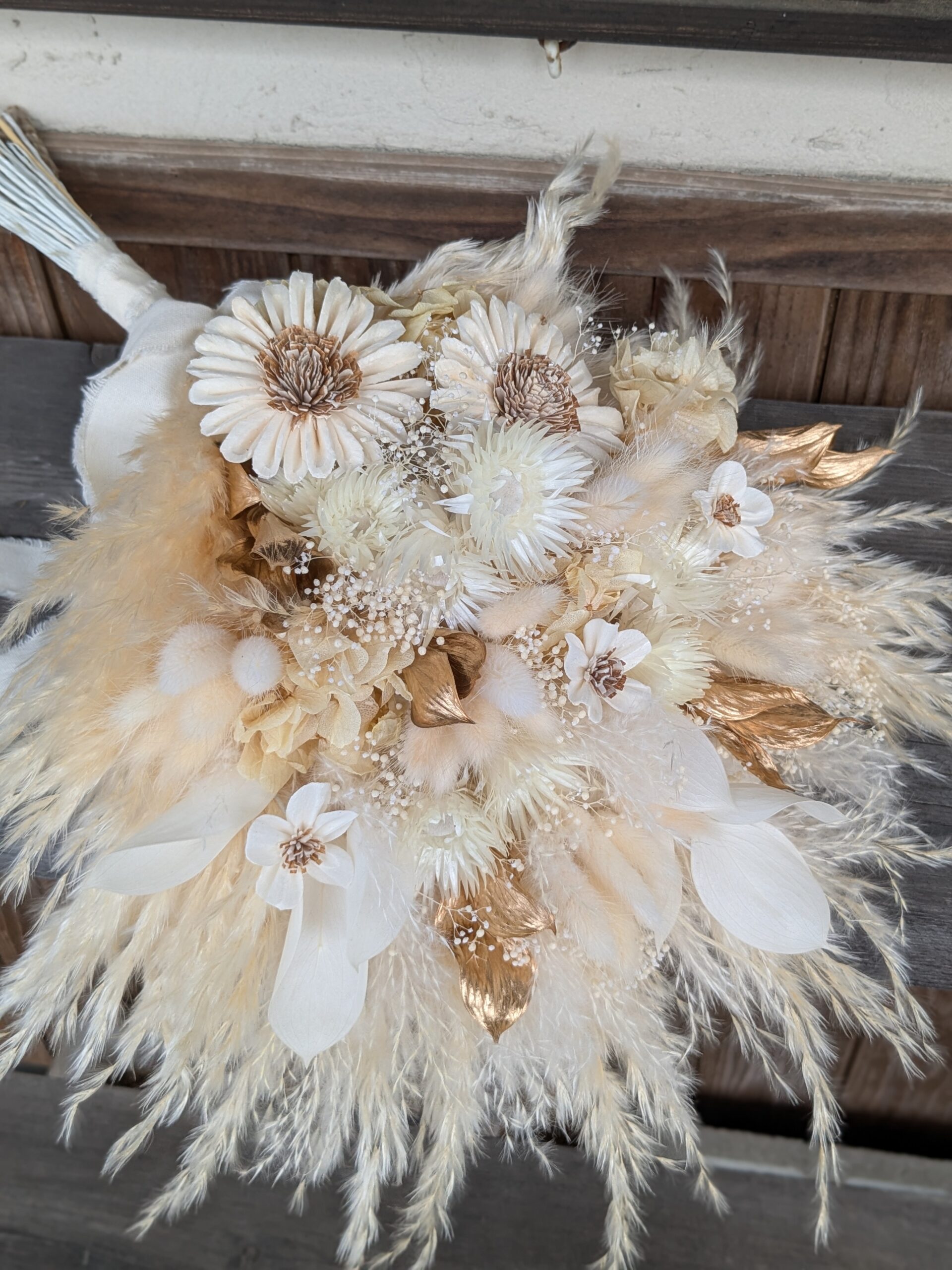 パンパスブーケ|ホワイト×ゴールド - 画像 (3)