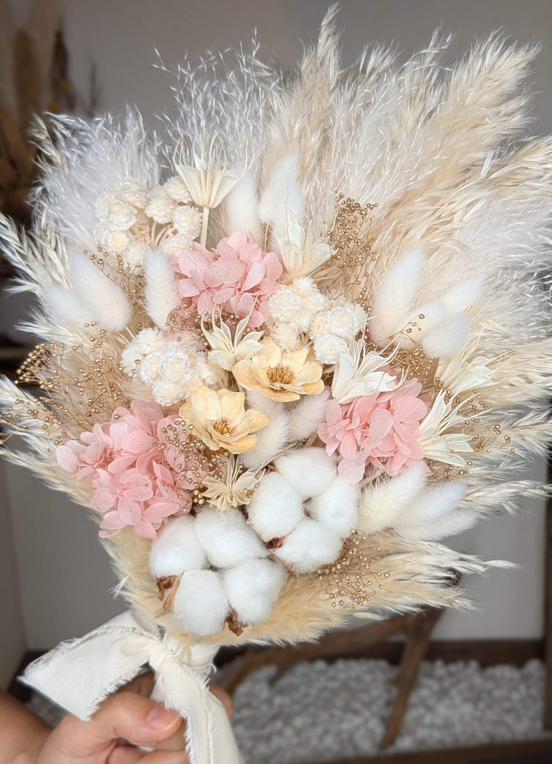 パンパスブーケ|アイボリー×ピンク - 画像 (2)