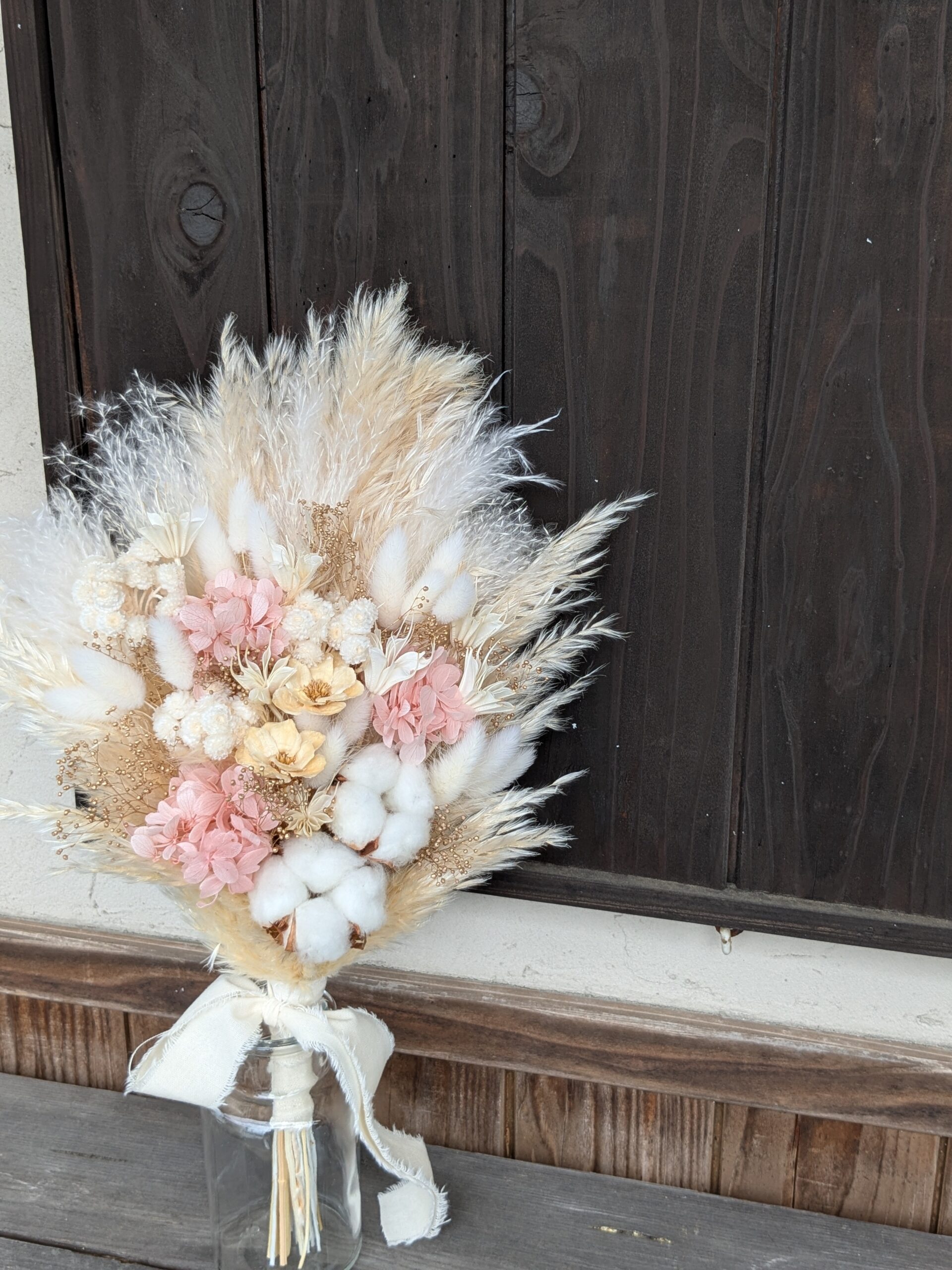 パンパスブーケ|アイボリー×ピンク - 画像 (6)