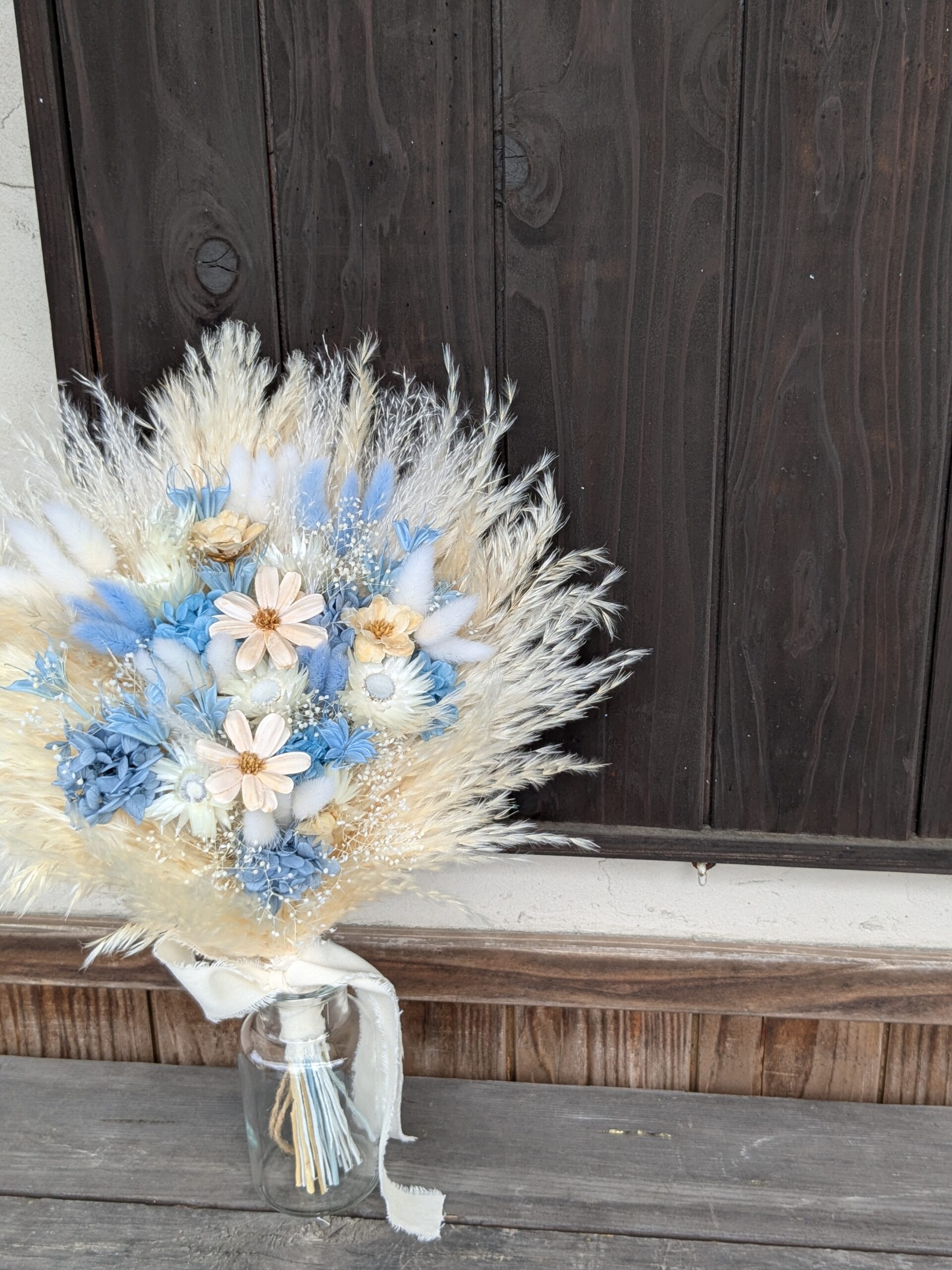 パンパスブーケ|ホワイト×ブルー - 画像 (5)