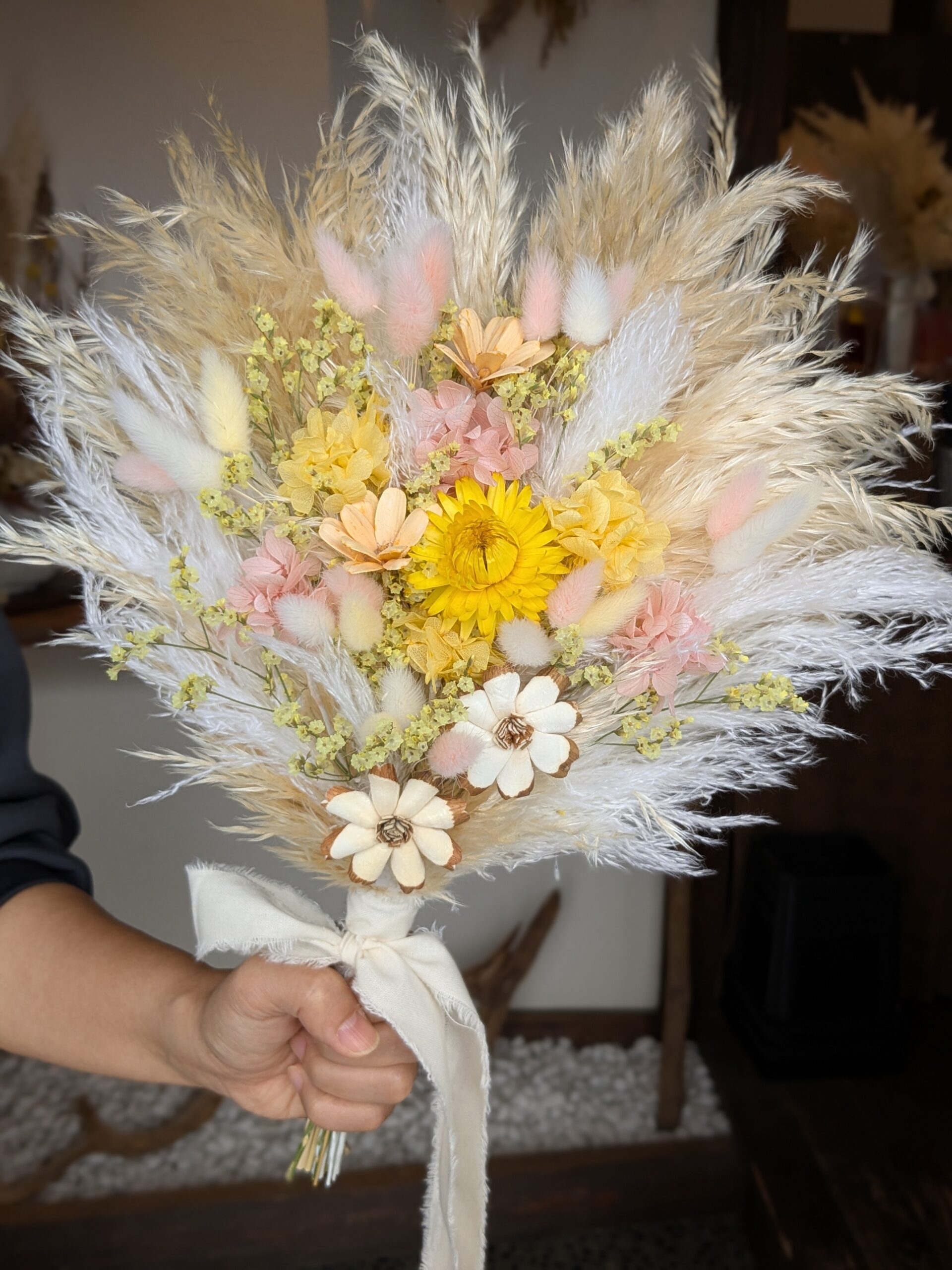 パンパスブーケ|イエロー×ピンク - 画像 (2)