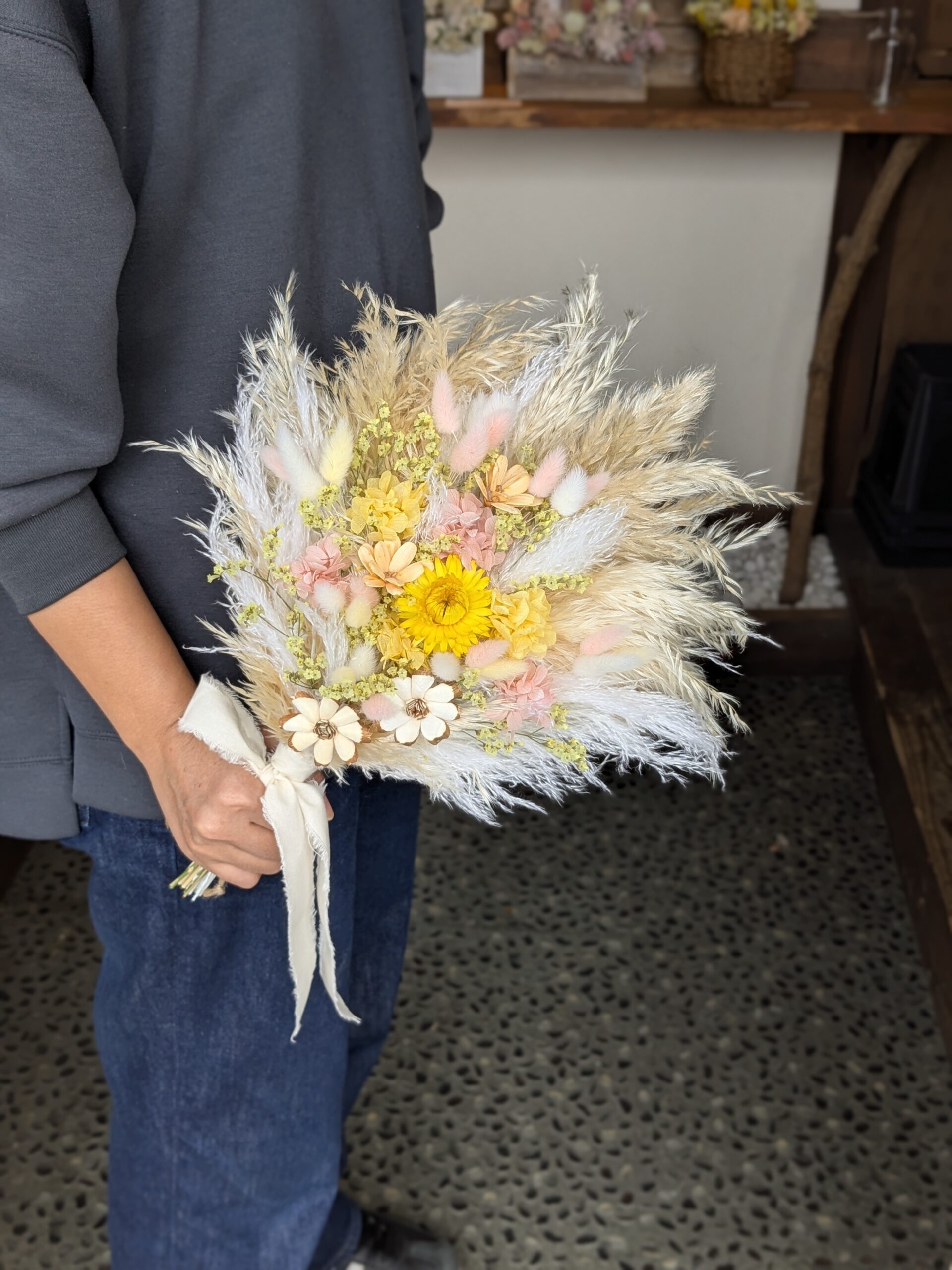 パンパスブーケ|イエロー×ピンク - 画像 (4)